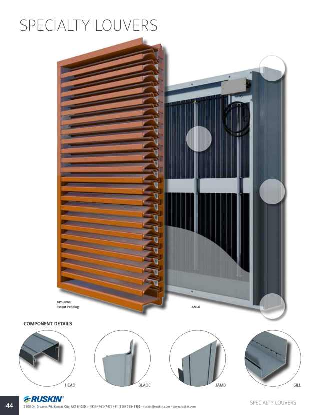 Ruskin Company, Catalogs, Architectural Louvers ARCAT