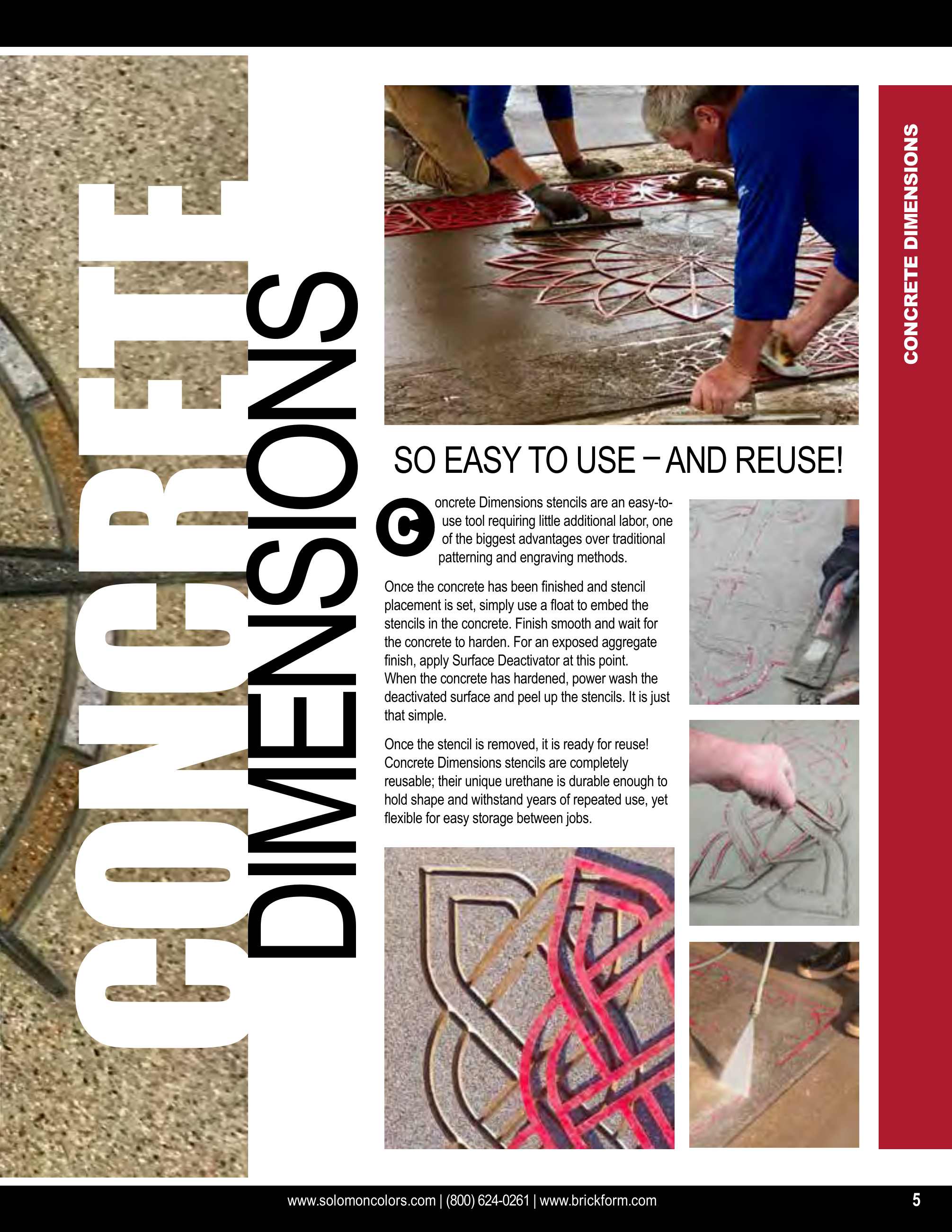 Solomon Colors, Catalogs, Concrete Dimensions ARCAT