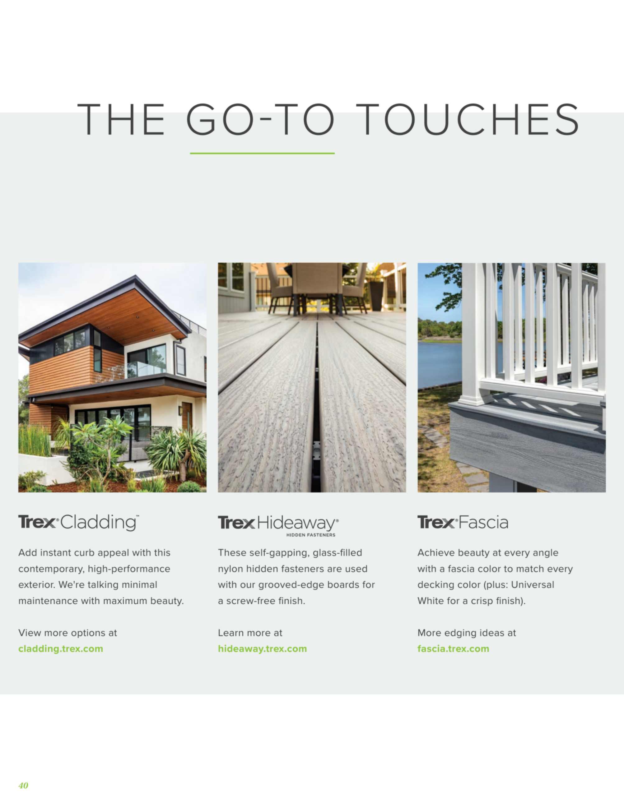 Trex Company Incorporated, Catalogs, Decking and Railing Catalog ARCAT