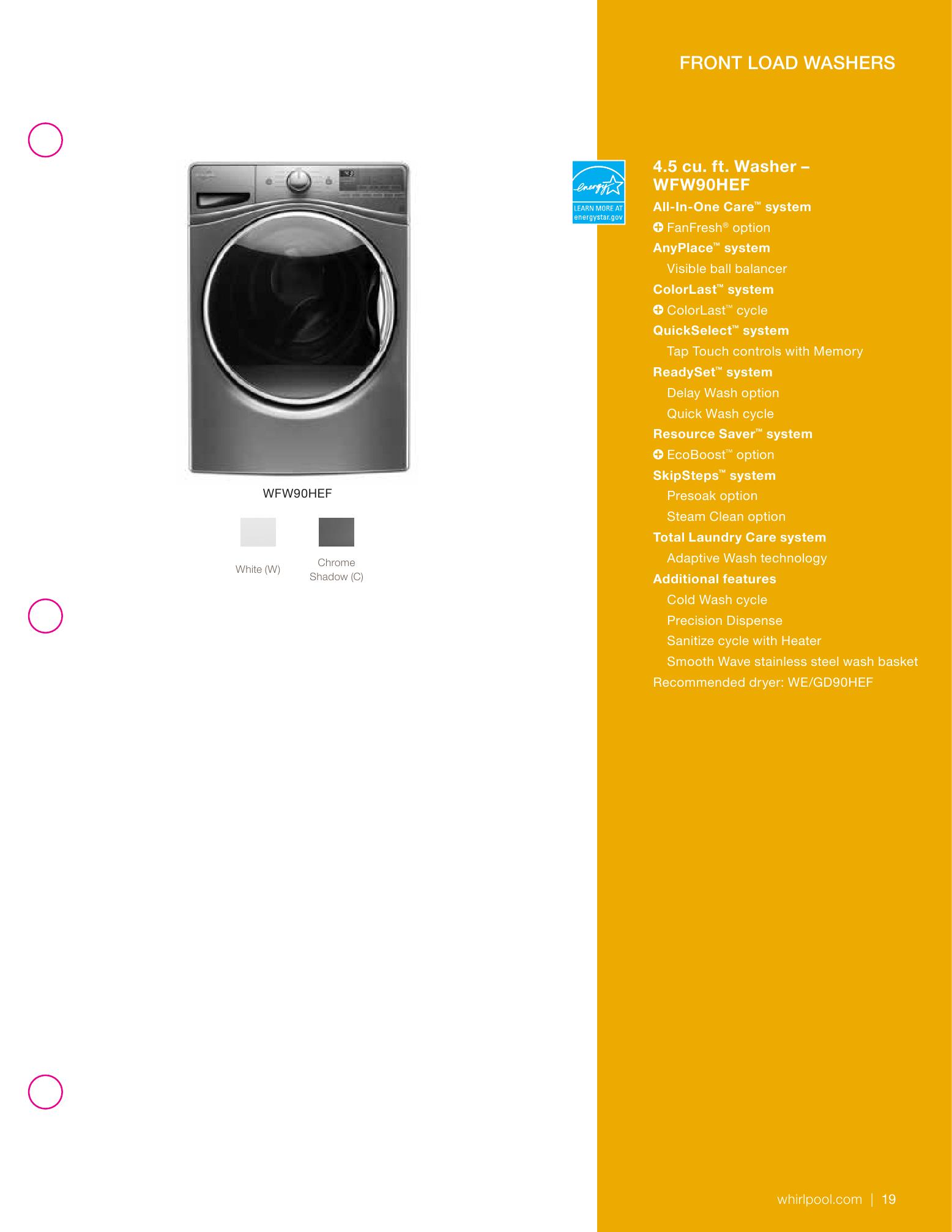 Whirlpool® Appliances, Catalogs, Whirlpool Home Appliance Catalog ARCAT