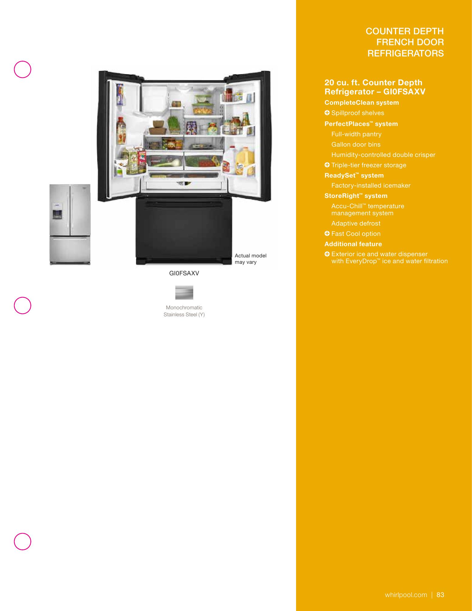 Whirlpool® Appliances, Catalogs, Whirlpool Home Appliance Catalog ARCAT