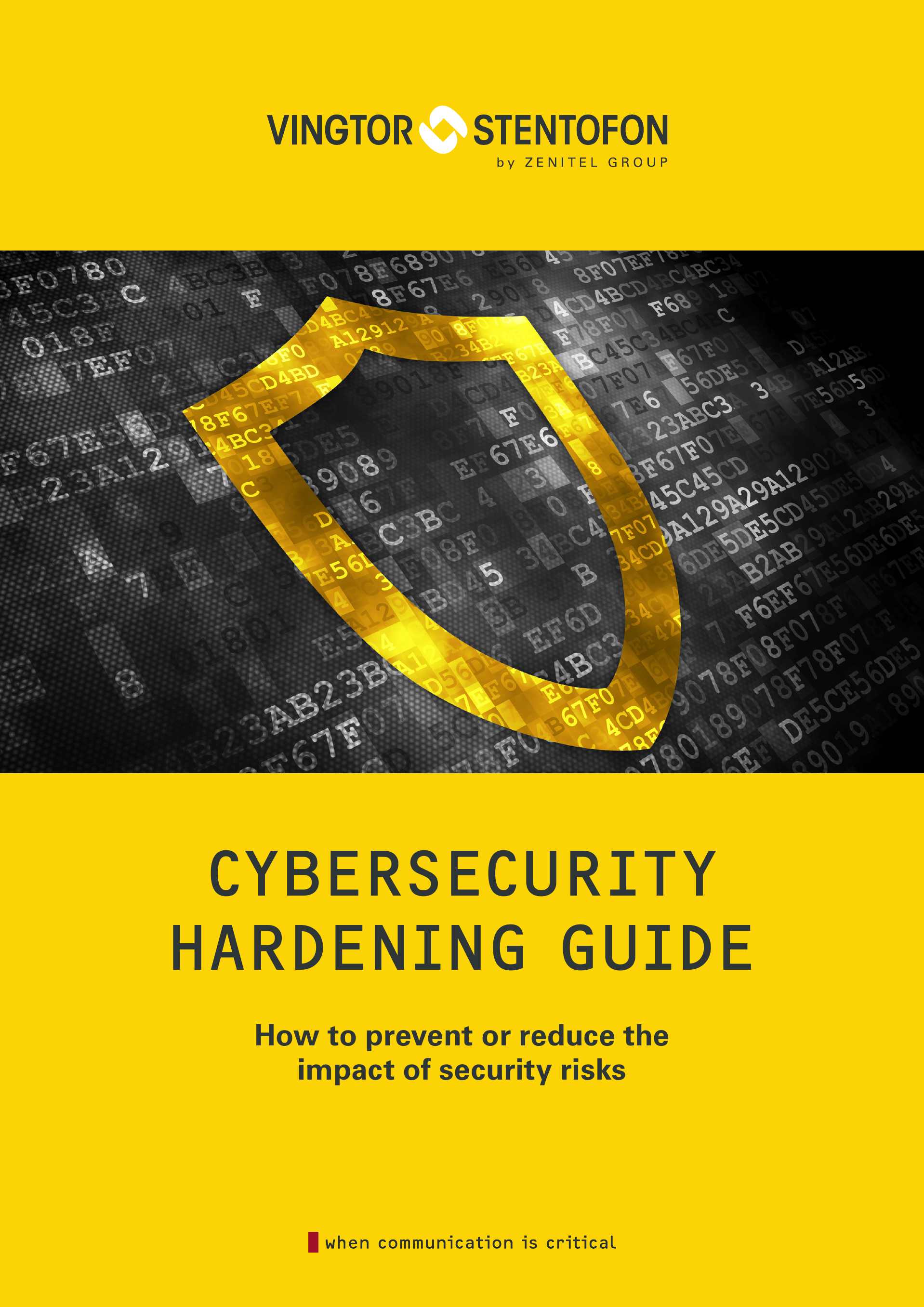 Zenitel, Catalogs, Cybersecurity Guide ARCAT