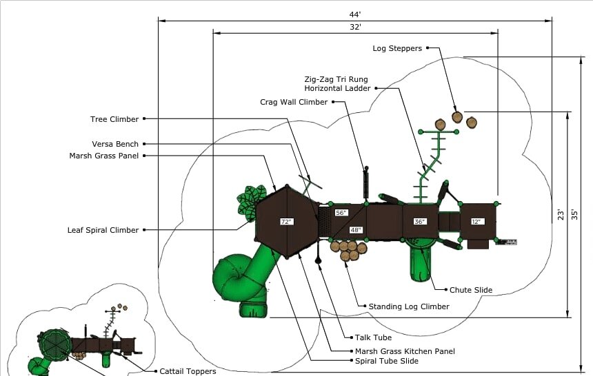 Playground Structures / SRPFX-50043-R1