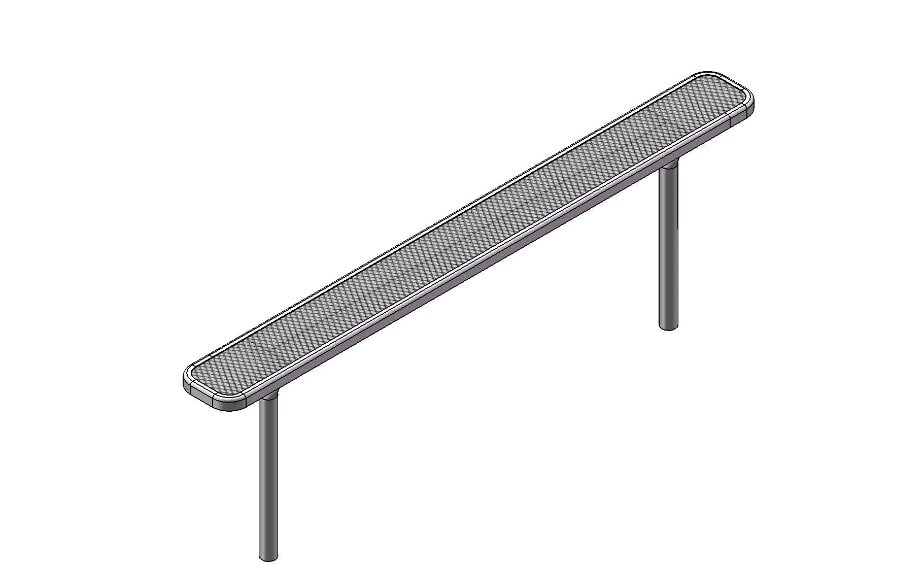 8 ft Basic Standard bench without Back