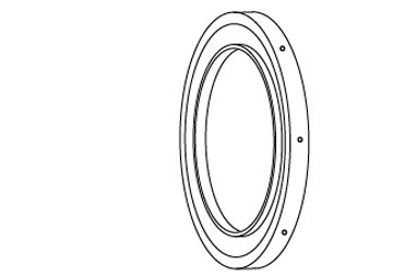 Circular Glass Wall Mounted Skylight - Model G-CWM