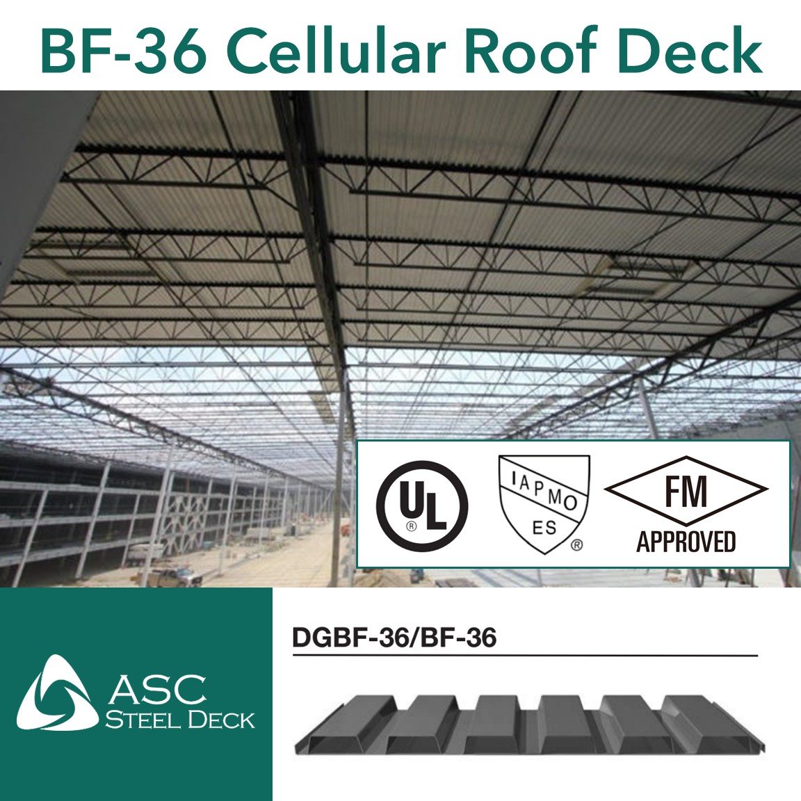 Building Product: BF-36 Cellular Roof Deck (1 1/2