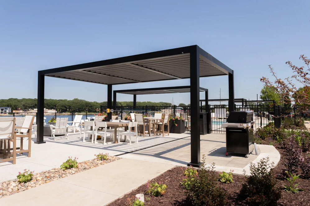 Slatted Roof Pergola