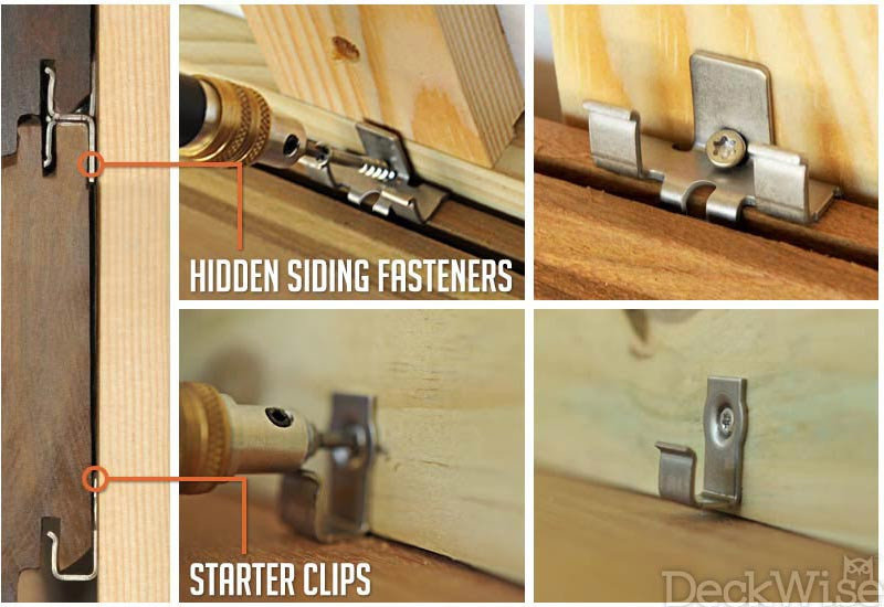 5/4 Rainscreen Hidden Siding Fastener Clips