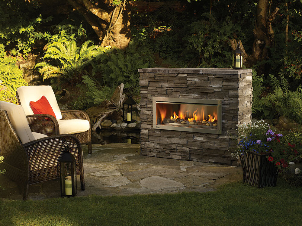 HZO42 Contemporary Outdoor Gas Fireplace