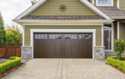 Two New Wood Grain Finish Options Available on American  Tradition Series™ Garage Doors