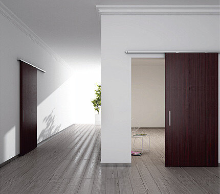 Sliding Systems for Wood Doors with Auto Bracket