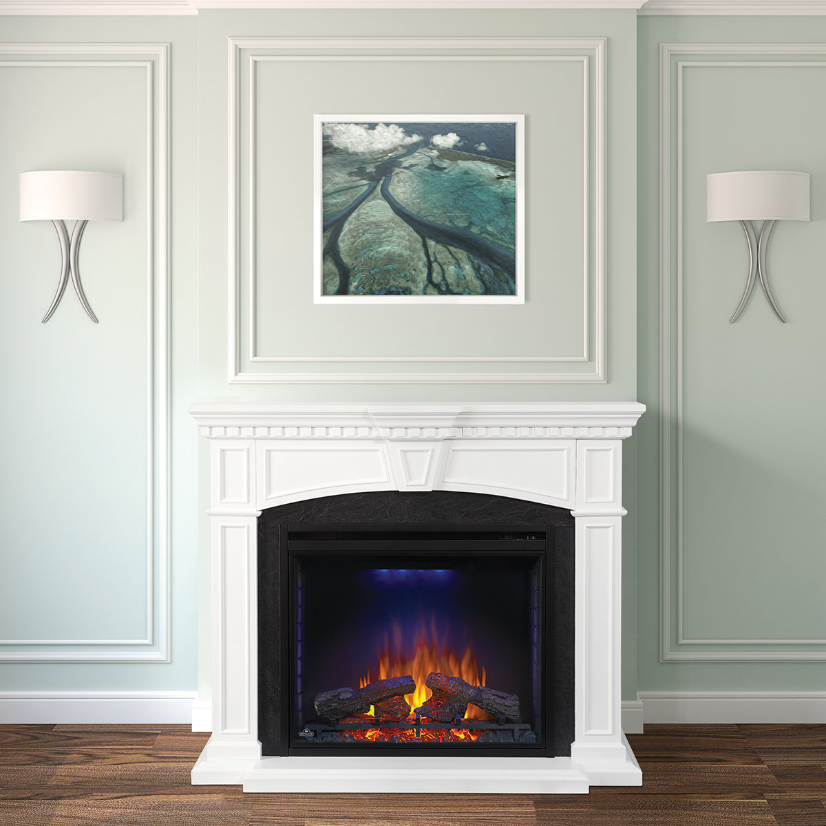 Building Product: Electric Fireplace Mantel - Decor Series [1028388] | ARCAT