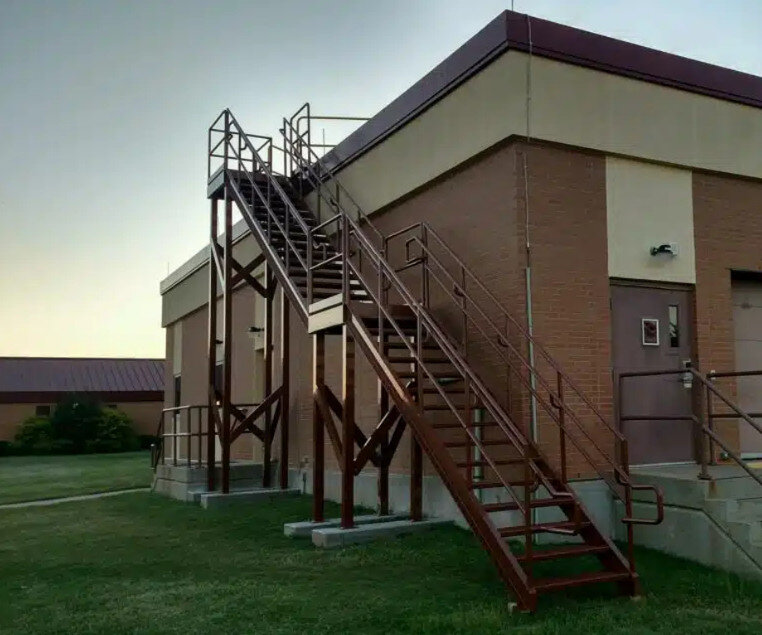 Fixed Aluminum Industrial Stairways