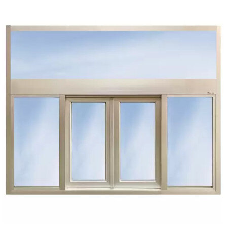 606 Bi-Parting Sliding Window w/ Transom or Air Curtain
