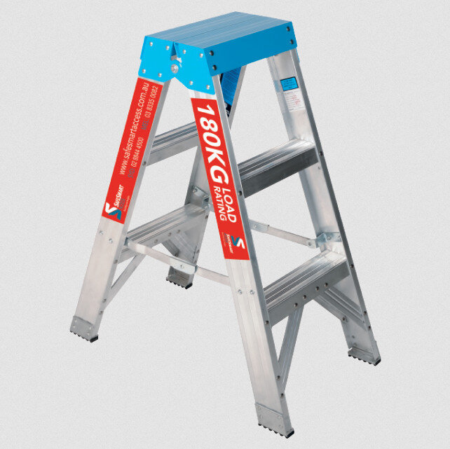 Trade Series Double Sided Step Ladder - Aluminium