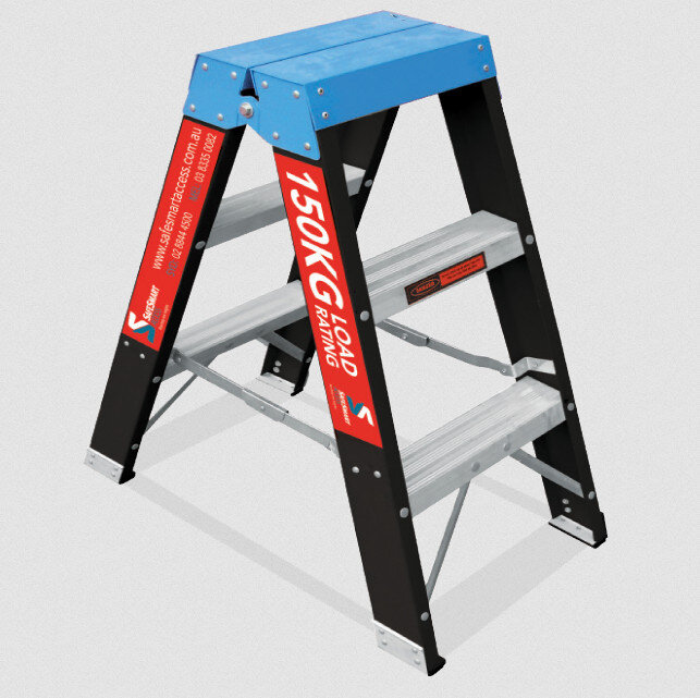 Trade Series Double Sided Step Ladder - Fibreglass