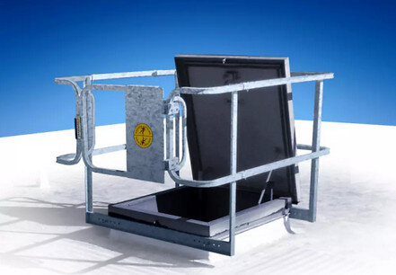 Hatch Defender - Fall Protection Roof Safety Rails - BLUEWATER
