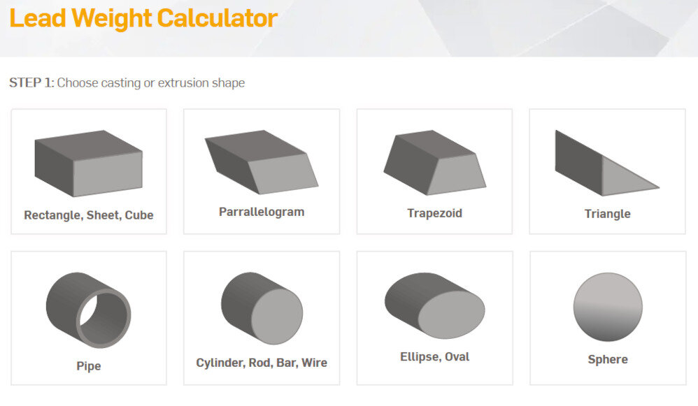 Lead Weight Calculator